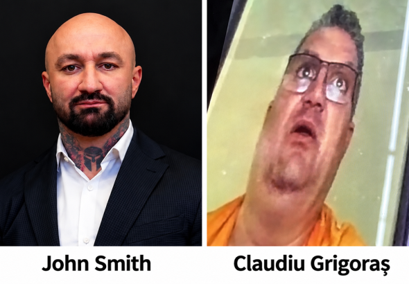 Comparație portrete_ John Smith și Claudiu Grigoraș